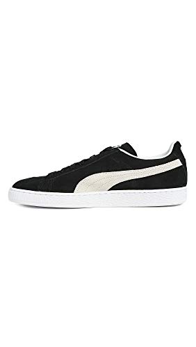 Image of PUMA mens Suede Classic + Sneaker, Black /White, 8.5 US