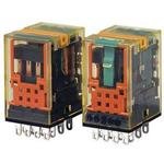 IDEC RU4S-M-A24 24 VAC Coil Voltage, 4 Poles 4PDT, 50/60 HZ, MOMENTARY Latching Lever, Plug in Terminal, RU Series, Universal Relay