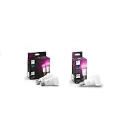 PHILIPS Hue White & Col. Amb. E27 - Confezione doppia 2 x 800 lm, 75 W + Hue White & Col. Amb. E...