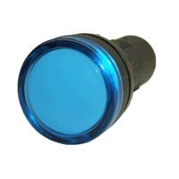 American LED-gible LD-2837-126 LED 22mm Indicator Light, 24V Blue