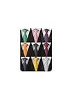 Adulove Men's Necktie Classic Silk Tie Woven Jacquard Neck Ties 9 PCS