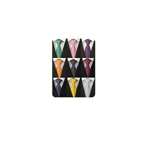Adulove Men’s Necktie Classic Silk Tie Woven Jacquard Neck Ties