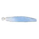 Coil de poupée trame he Bleu gradient lavable Soft Silk Doll Wigs Hairs Row For...