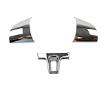 ABS Chrom Lenkrad Abdeckung Aufkleber Fall Für Vw Für Golf 6 Für Mk6 Für Polo Auto Styling Trim Zubehör