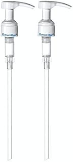Pump Dispenser (2 Pack) New & Improved 4 cc Output with Each Pumping (Versus 2 cc in Others),Easy to Handle Fits 33 oz Bottle