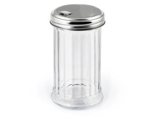 H&H W50115 Set Spargizucchero Vetro/Acciaio Inossidabile Trasparente Utensili da Cucina