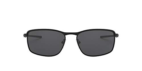 Oakley Men's OO4107 Conductor 8 Rectangular Metal Sunglasses, Matte Black/Grey, 60 mm