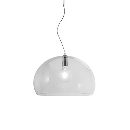 Kartell Small Fl/Y, Suspension Lamp, Glasklar