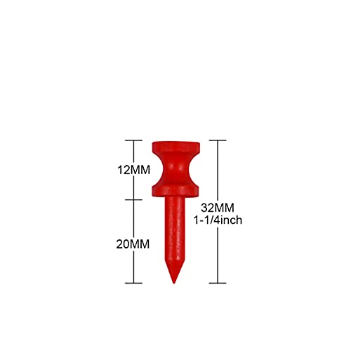 LIKOSO-tee-de-Golf-de-Bamboo-100-Piezas-32MM-Rojo