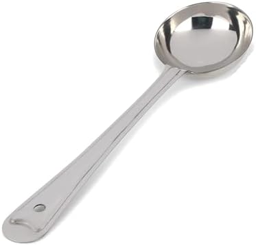 Kanshita's Rasoiware 31.5 cm Stainless Steel Karchi – Heavy Duty Ladle for Cooking and Serving