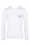 Emporio Armani Underwear Herren T-Shirt Shiny Logoband Hemd, White, XL