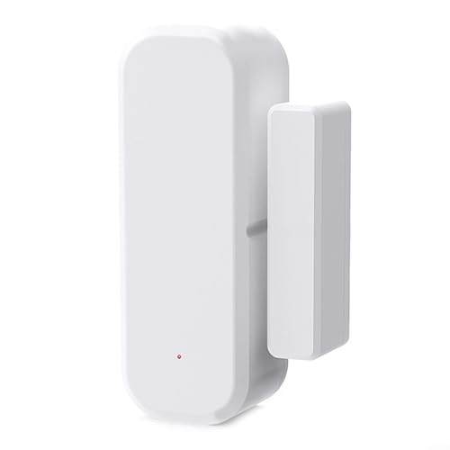 per Tuya Smart Sensori per porte WiFi, antifurto, magnetico, 80 dB, allarme sonoro e luminoso, allarme acustico e luminoso, per la sicurezza dei bambini, casa, negozio (C)