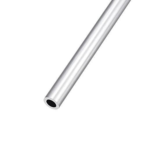 METALLIXITY 6063 Aluminum Tube (11mm OD x 7mm ID x 300mm L), Aluminum Round Tubing - for Home Furnishing, Machinery, DIY Handicraft