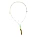 Bamboo Breathing Straw Necklace with Rolling Beads Anxiety Breathe Necklace Anxiety Breathing Straw Tool Anxiety Stress Relief Tool for Meditation Deep Breath