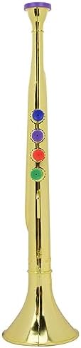 Golden Coated Plastic Kid Trumpet Children Preschool Music Toy Gift Wind Instrument 7 21RI9LBKu4L. AC
