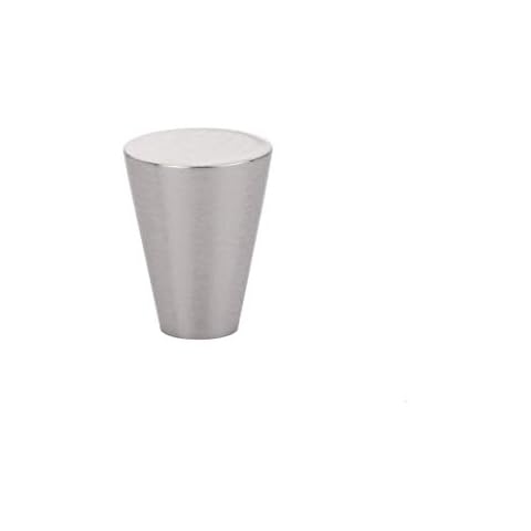 Mid-Century Satin Nickel 1" Large Modern Cabinet Knob - Handle Pull Furniture Door T Bar Knobs and Pull Handles - Single Hole Cover