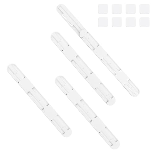 MOROBOR 4 guías deslizantes para papeleras de oficina, 26 cm de largo, guías adhesivas para cajones, para escuela, dormitorio, cocina