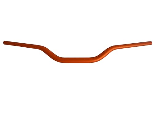 Guidon de motocross Accossato orange en aluminium 28,5 mm