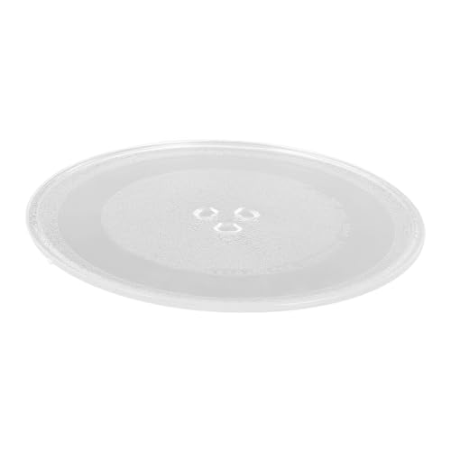 SOLUSTRE Microwave Turntable Replacement Glass Tray Microwave Cooking Plate for Models Sturdy and Dishwasher Safe for Replacing Damaged Turntables