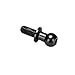 Metal Ball Head Screw Link Rod Shock Absorber End Aluminum Alloy Lightweight Durable Upgrade for TT01 TT02 RC Car 10pcs (Black)