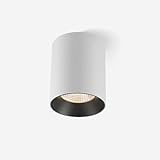 SANBDDLYY 7W Round Ceiling Light LED Downlight White/Black Suitable for Kitchen, Living Room, Bedroom and Other Scenes(Black+White,6000K White Light)