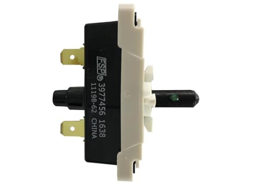 Bouton push to start 3977456 avec contact en cuivre pour seche-linge