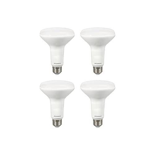 Image of Sylvania BR30 LED Flood Light Bulb, 100W = 17W, Dimmable, 10 Year, Medium Base, 1450 Lumens, 2700K, Soft White - 4 Pack (40070)