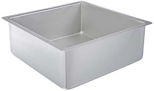 DECORA Square Professional Anodized Aluminium Pan, Silver, 28 x 28 x 10.5 cm