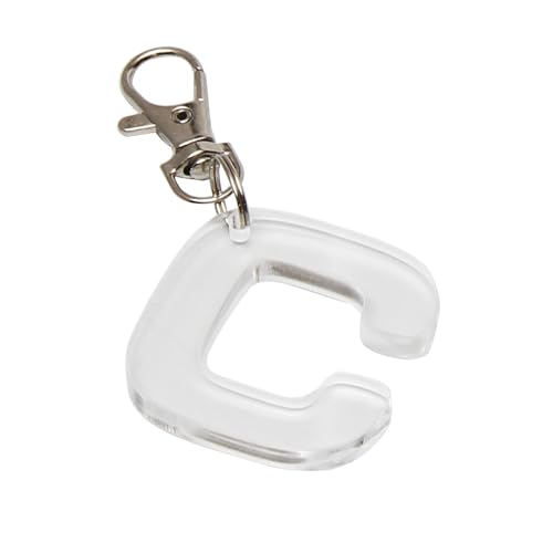 [KIPROSTAR] �A���t�@�x�b�g �L�[�z���_�[ [�N���A] [C] ����45mm ��5mm �A�N���� �L�[�z���_�[ �L�[�����O �`���[�� �啶�� ������� �C�j�V���� ���킢�� �p�� �v���[���g