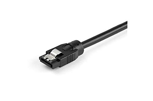 Startech.com 24 Inch (60Cm) Round Sata Cable - Latching Connectors - 6Gbs Sata Data Cord - Sata Hard Drive Power Cable - Black (Satrd60Cm) #TOP2