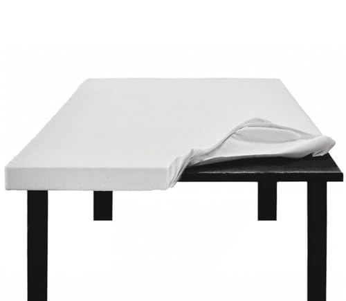 Vico Casa Copritavolo in feltro, Protezione per il tavolo 100x100 cm MADE IN ITALY/Mollettone antigraffio, impermeabile e antiscivolo con elastico sul bordo