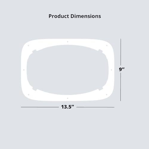 AC Vent Exhaust Hose Adapter Plate for DIY Window and Sliding Doors compatible with Midea Duo