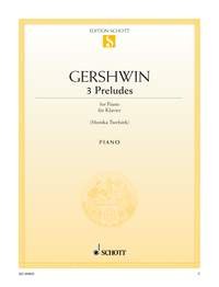 Trois préludes: piano.      Sheet music – January 1, 2000