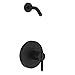 Parma 1H Shower Only Trim Kit & Treysta Cartridge Less Showerhead Satin Black