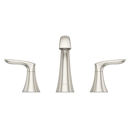Pfister Weller Bathroom Sink Faucet, 8-Inch Widespread, 2-Handle, 3-Hole, Brushed Nickel Finish, Lg49Wr0K #TOP1