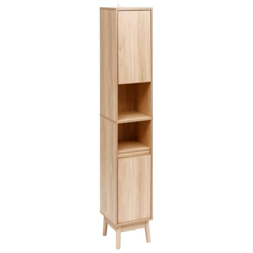 5 Five Simply Smart 5Five - Columna De BañO Abana Beige En Tablero De Fibra - 30X30X170Cm - Mueble De BañO, Mueble PráCtico