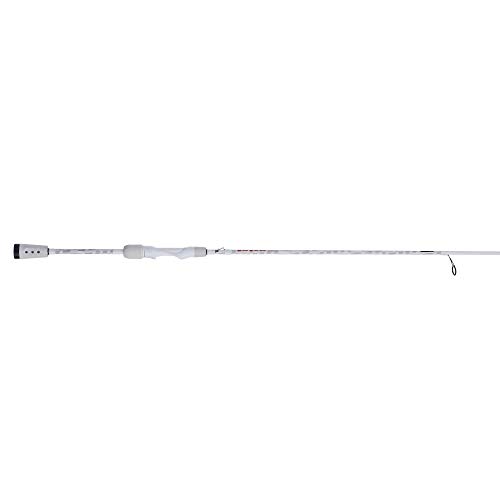 Abu Garcia 6’6” Veritas Spinning Fishing Rod, 2-Piece Rod, 8-14Lb Line Rating, Medium Heavy Rod Power, Moderate Fast Action, 1/4-3/4 Oz. Lure Rating, White #TOP3