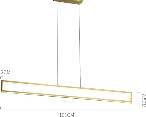 Lustre en bronze et pendentif minimalisme postmoderne rectangle pour bar - 2
