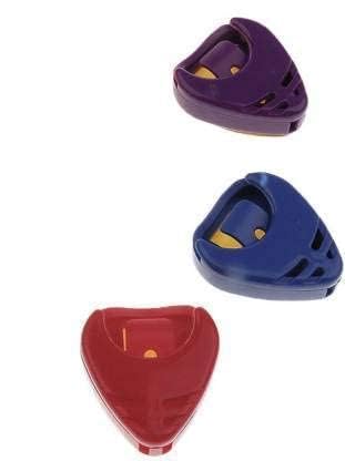 Image of Blue Panther Multicolor Guitar Pick Holder & 10 Pcs Guitar Picks - Suitable for Acoustic, Electric, Bass, Ukulele - Easy Stick-On, Celluloid Material