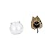 Leefasy Transparent Small Tank Small Round Ornament Aquarium Bowl Vase for Office Table Home Decors Cute Silent Wall Clock for Kitchen