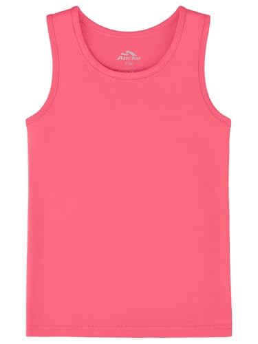 Image of Girls Tank Tops Cotton Sleeveless Undershirt Tank Tops Basic Shirts for Girls Kids Dancewear
