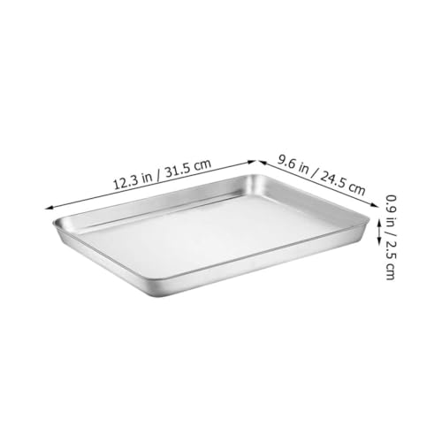 Bandeja para hornear de acero inoxidable con rápida conducción de calor duradera 3