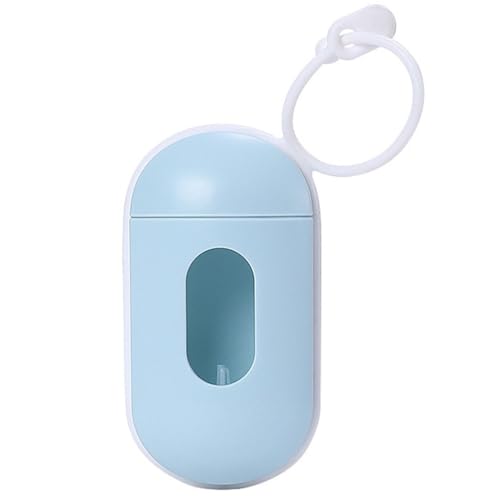 mophrati Animaux de Compagnie Poubelle cueillette Sac Distributeur Organisateur de Stockage Rechargeable Sacs à déchets Support Poche collecteur Nettoyage Transporteur, Bleu