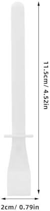 NUOBESTY 50 adet yapıştırıcı kazıyıcı, deri işleri için, esnek plastik aplikatörler, hassas yapıştırıcı dağıtıcı, uzun ömürlü ve kırılmaz, yağlı boya ve ev yapımı el işi için - Görsel 2