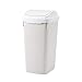 LXRZLS Kosz na śmieci wewnętrzny 13 l - z pokrywką kosz na śmieci - plastikowy pojemnik na odpady - wąskie beczki do przechowywania - biały