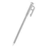 Campingzeltnagel: kann ihr zelt effektiv befestigen, wird nicht leicht vom wind weggeweht, egal ob es schnee oder berge sind, ist es für die meisten geländearten und zeltheringe geeignet