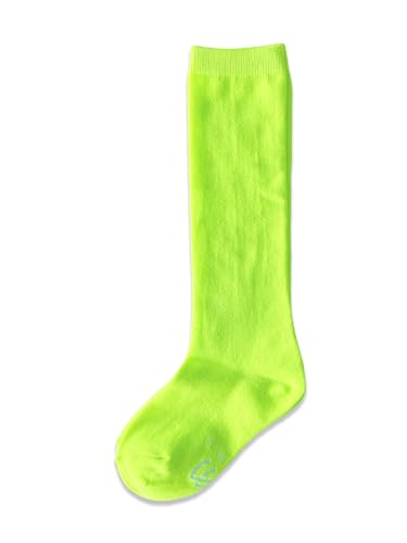 Unisex Child Kid Size Solid Neon Colored Knee High Sport Team Socks with No Stripes2