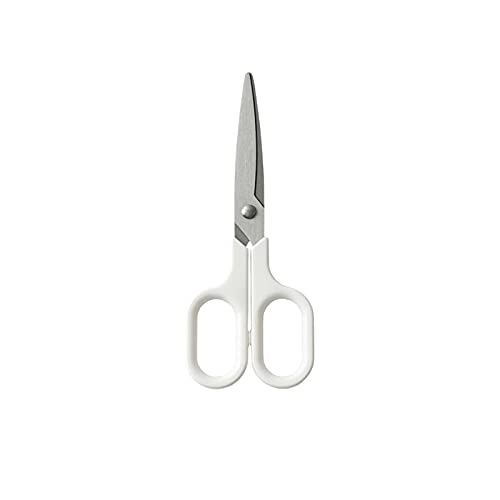 Bastelschere, Papierschere mit weichen, bequemen Griffen for Büro, Schule und Zuhause – 15 cm weiße Schere
