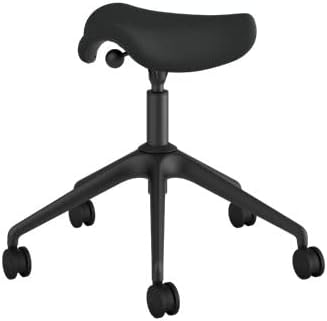 كرسي Humanscale Freedom Active Pony مع قماش Graphite Corde 4 وعجلات قفل وأسطوانة طويلة 5 بوصات