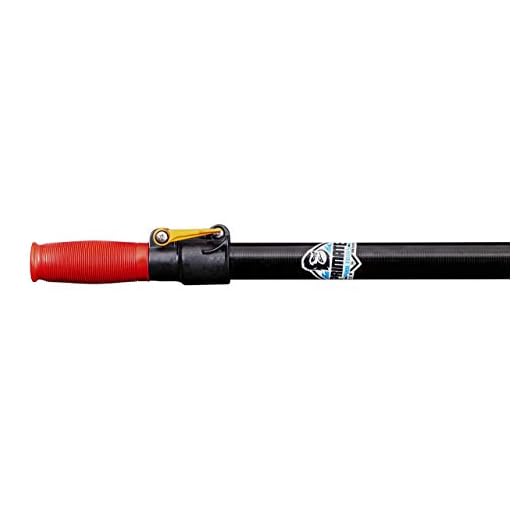 Primate Pool Tools P3X 6 X 15.6 ft Carbon Fiber Pool Pole only 2.5 lbs, Lifetime Home Owner Warranty, Professional Grade pool cleaning pole, 10X Stronger and half the weight of aluminum, Made in USA